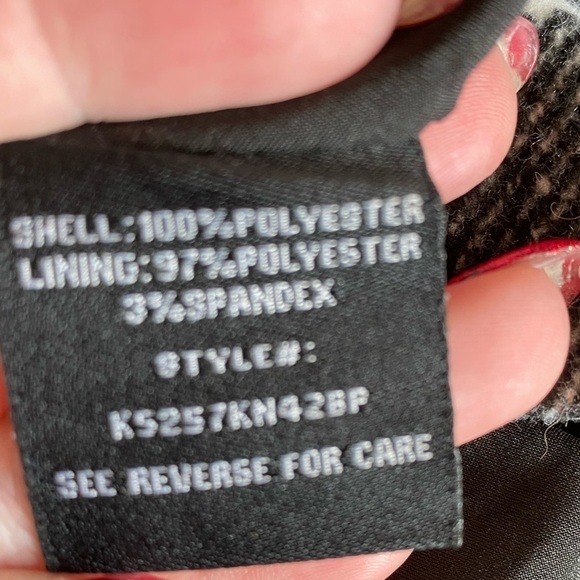 Sugarfly Black and white plaid jacket SZ L - Picture 6 of 7